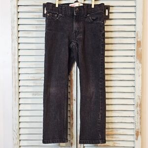LEVIS Kids 5 Reg (4-5yrs) 511 Slim Black Adjustable Waist Straight Denim Jeans